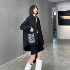 Personalized Stitching Design Loose Shirt