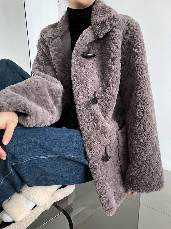 Short Horn Button Casual Coat