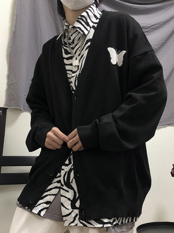 Stylish Zebra Stamped Long Sleeve Laple Blouse