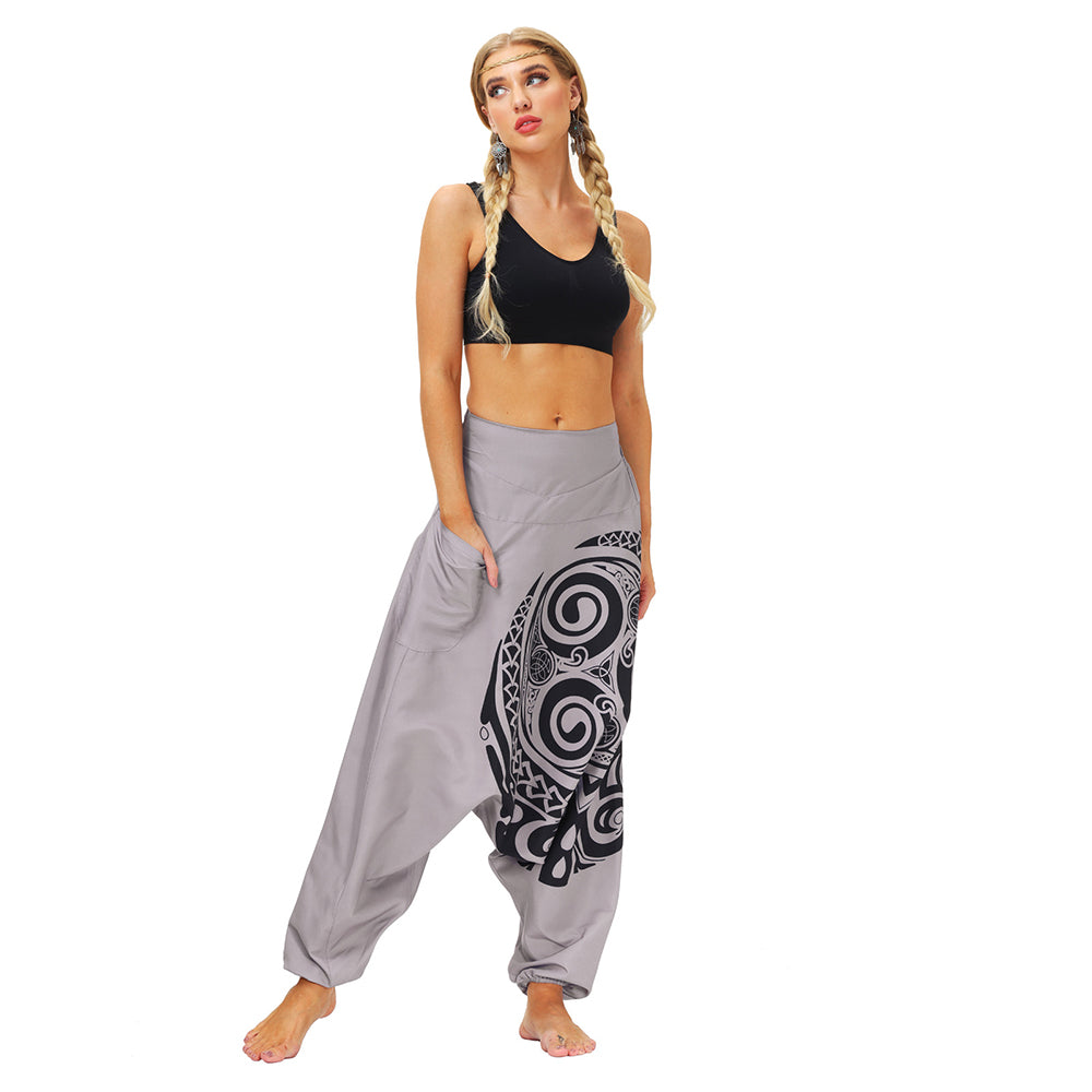 Totem Digital Print Loose Yoga Pants