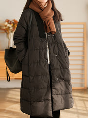 Simple Splicing Leisure Down Coat