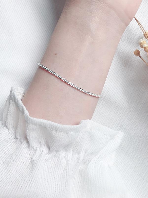 Simple Silvering Bracelet