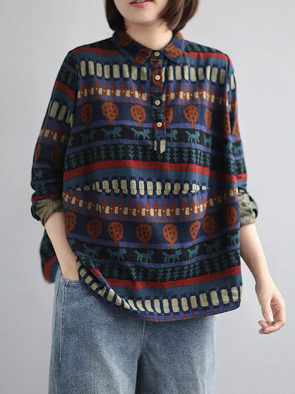 Casual National Printed Shirt