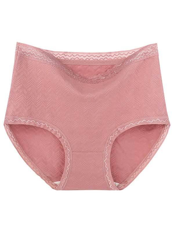 3Pcs Casual Breathable High Waist Seamless Panties