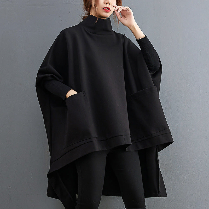 Large Size Solid Color Long Sleeve Loose Sweatshirt