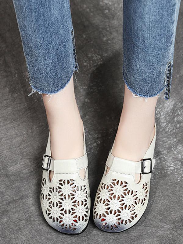 Hollow Out Comfortable Flat Slipper
