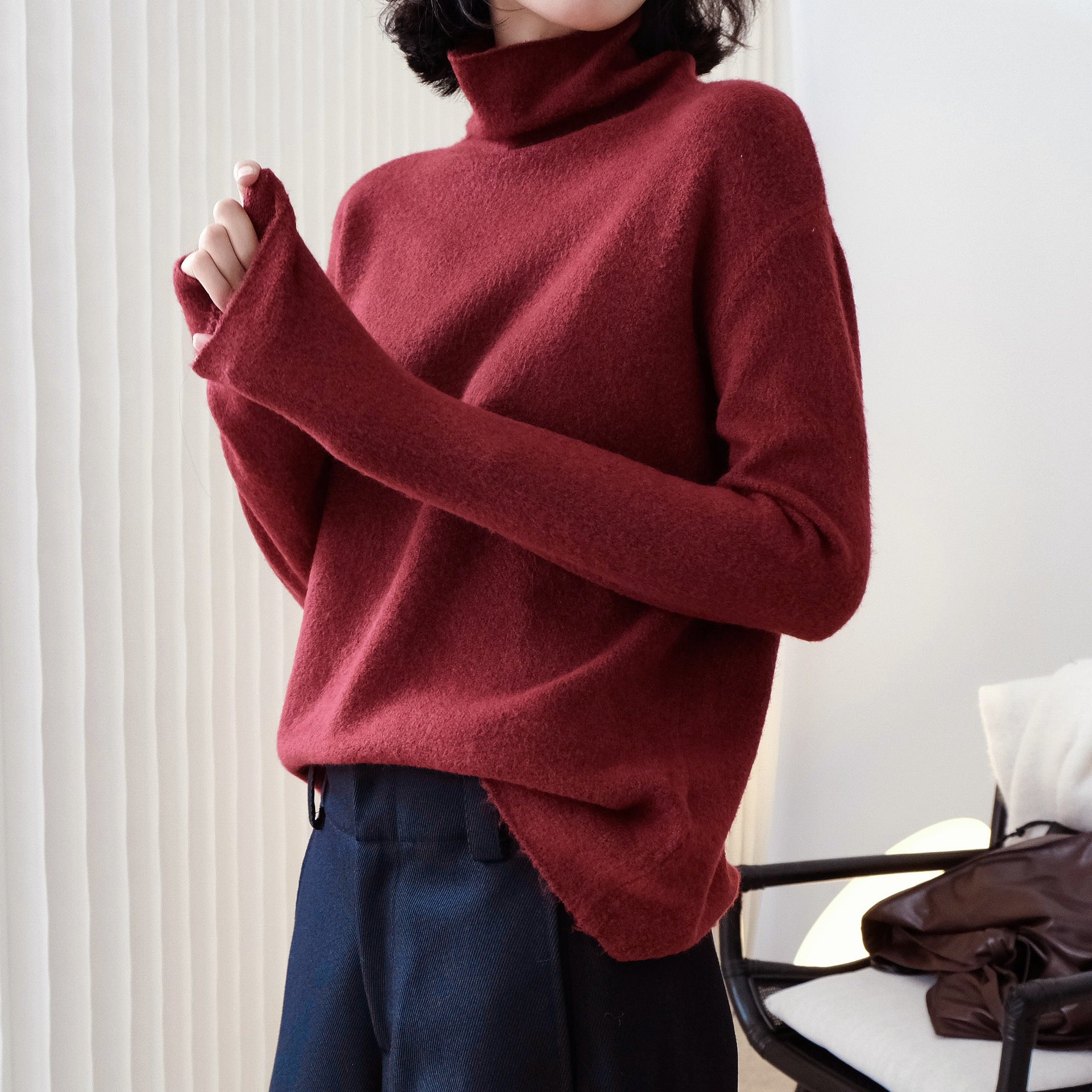 Casual Comfortable Turtleneck Sweater