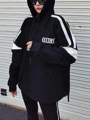 Women Hooded Zipper Casual Sweatshirt