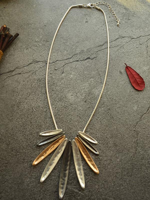 Simple Geometric Tassel Necklace Accessories