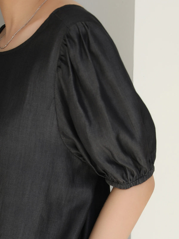 Original Bishop Sleeve Elasticity Waist Dress