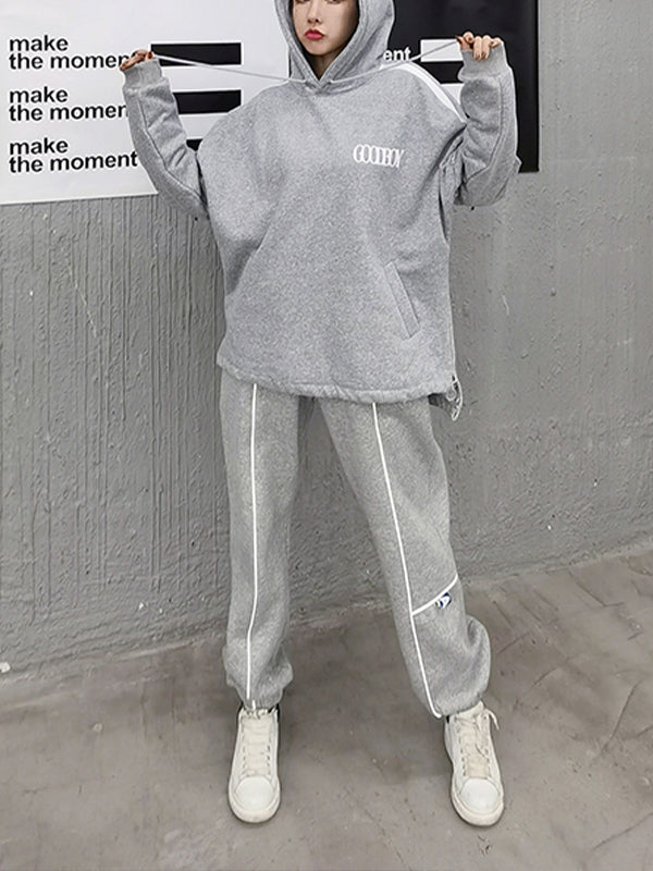 Women Hooded Zipper Casual Sweatshirt
