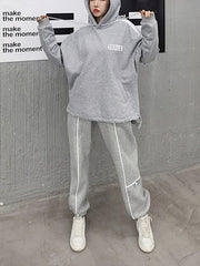 Women Hooded Zipper Casual Sweatshirt