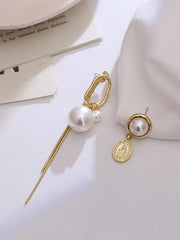 Fashion Asymmetric Alloy Tasseled Earrings