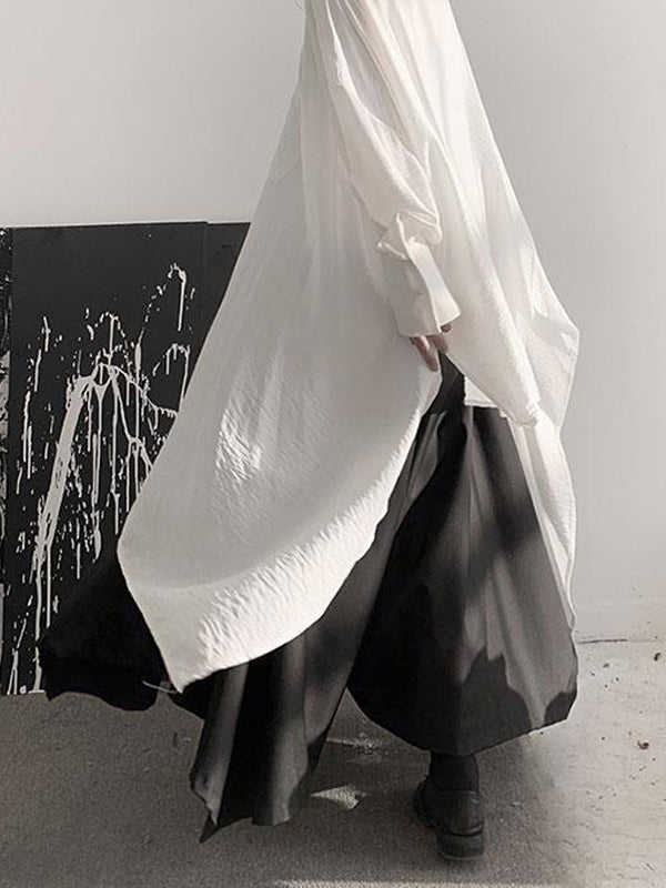 Women Asymmetric Loose Shirt Two-Piece Blouse