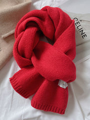 Plain Casual Wool Versatile Scarf