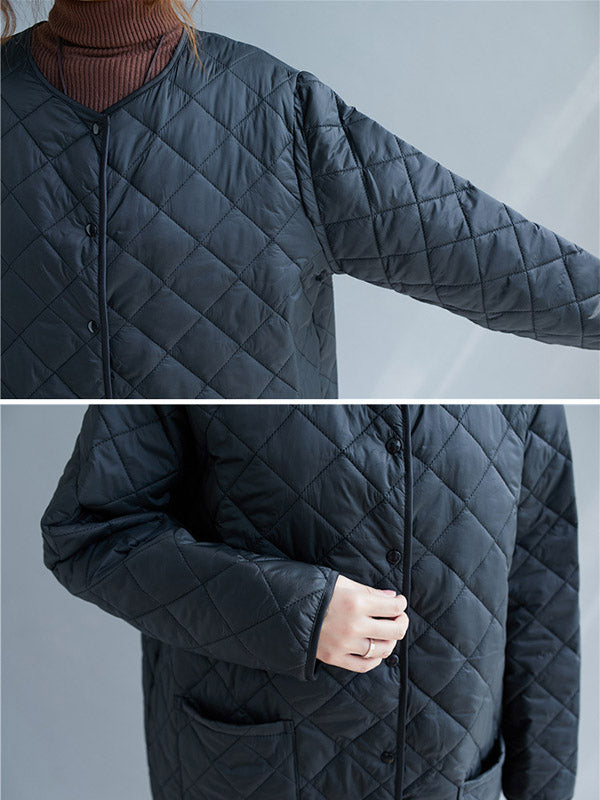 Original Solid Warm Thin Coat