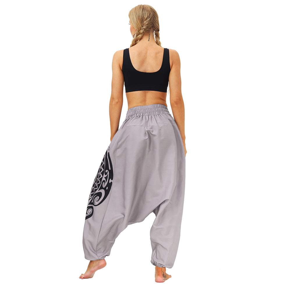 Totem Digital Print Loose Yoga Pants