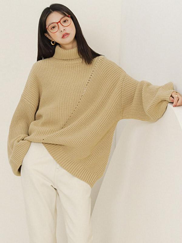 Loose Comfortable Pure Color Sweater