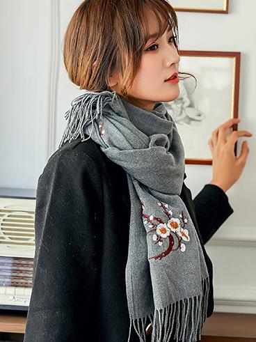 National Embroidered Soft Scarves
