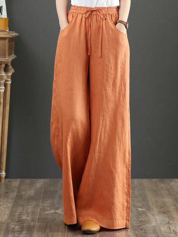 High Waist Mopping Straight Leg Loose Wide Leg Casual Pants