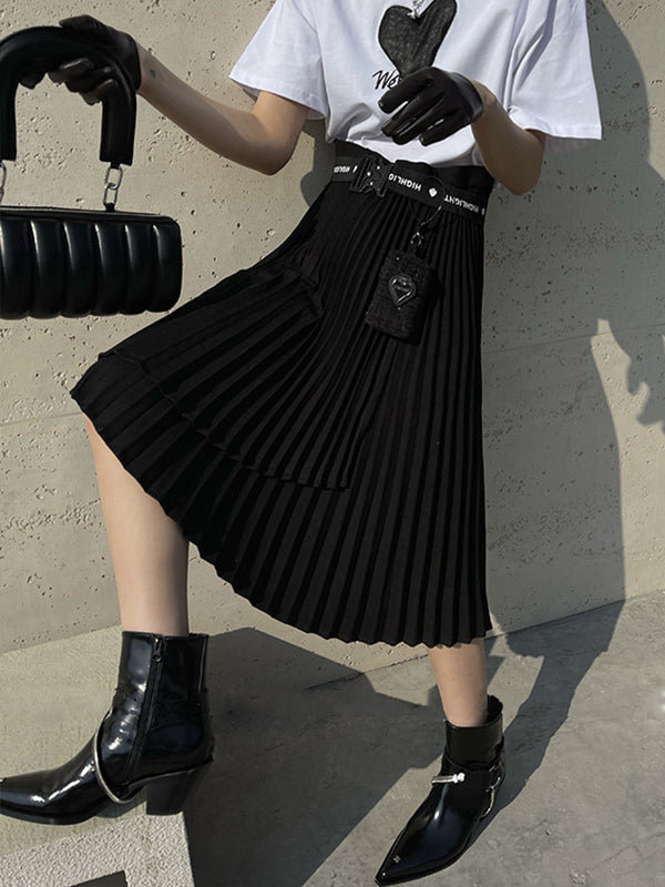 Personality Irregular Skirt Midi Skirt