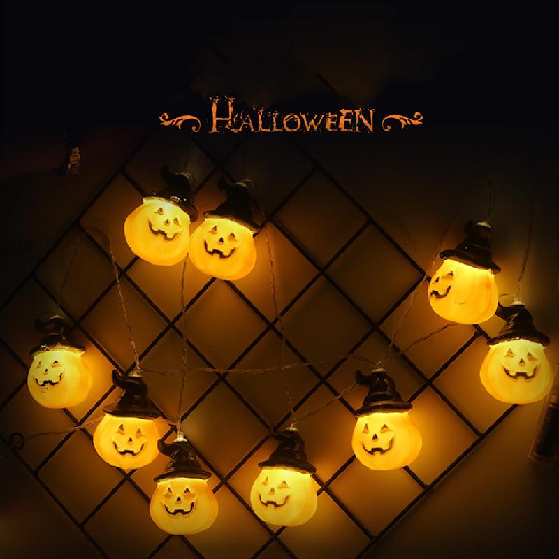 Pumpkin LED String Lights Halloween Decoration Lights Fairy Light Lamp Lantern Helloween Decoration