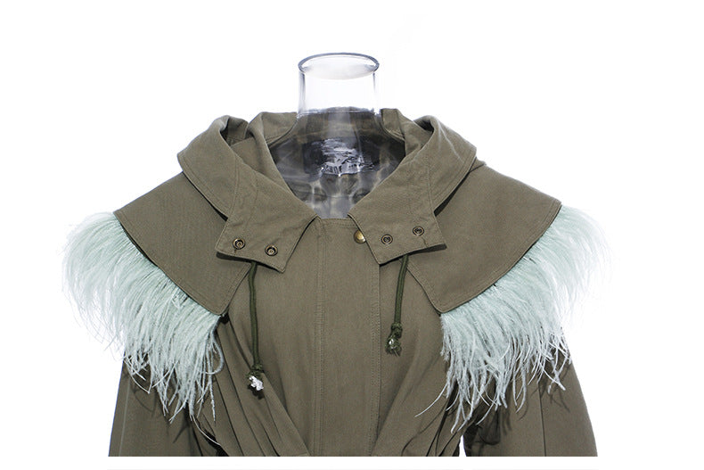 Urban Zipper Split-Joint Hooded Coat