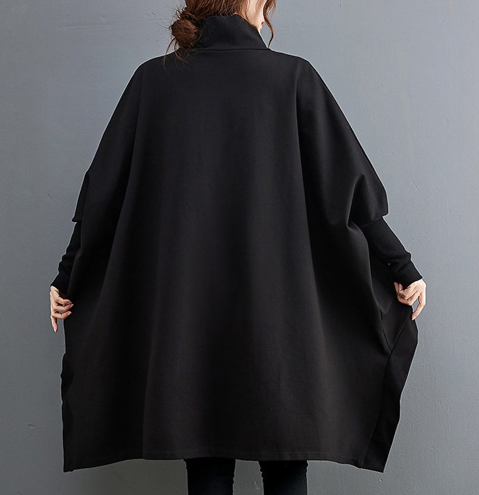 Large Size Solid Color Long Sleeve Loose Sweatshirt
