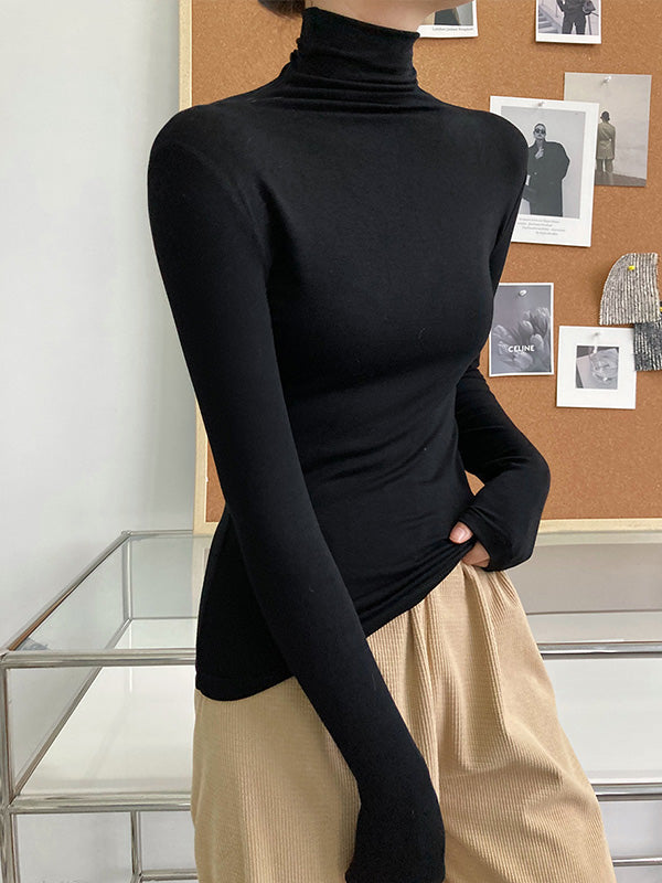 Casual Comfortable Turtleneck T-Shirt