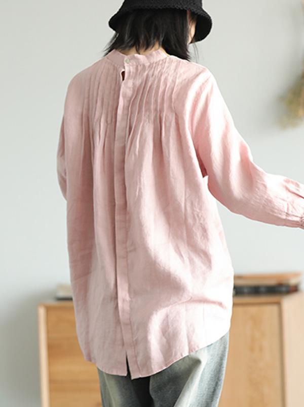 Vintage Loose Round Neck Shirt