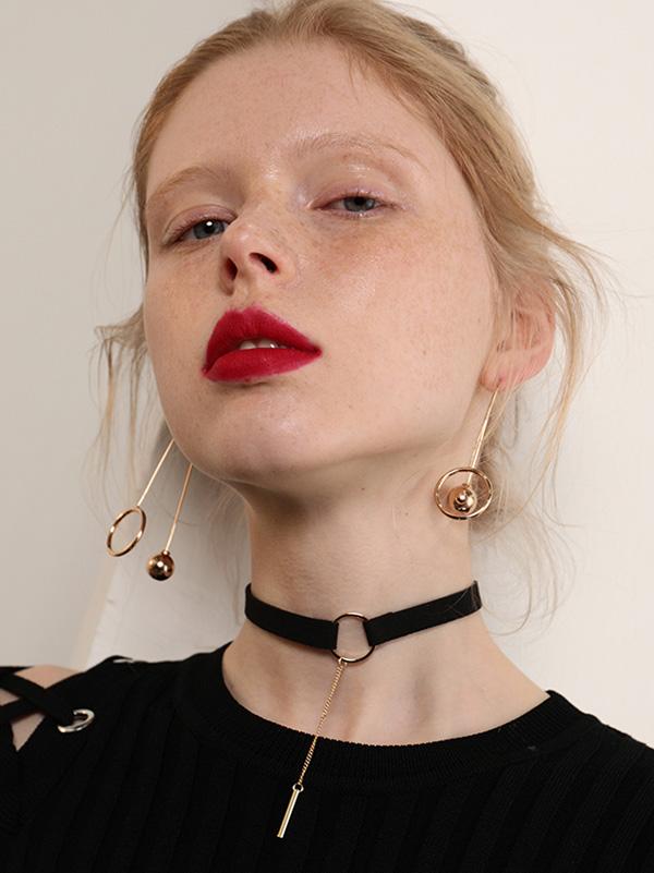 Fashion Black Rope Choker Neclace