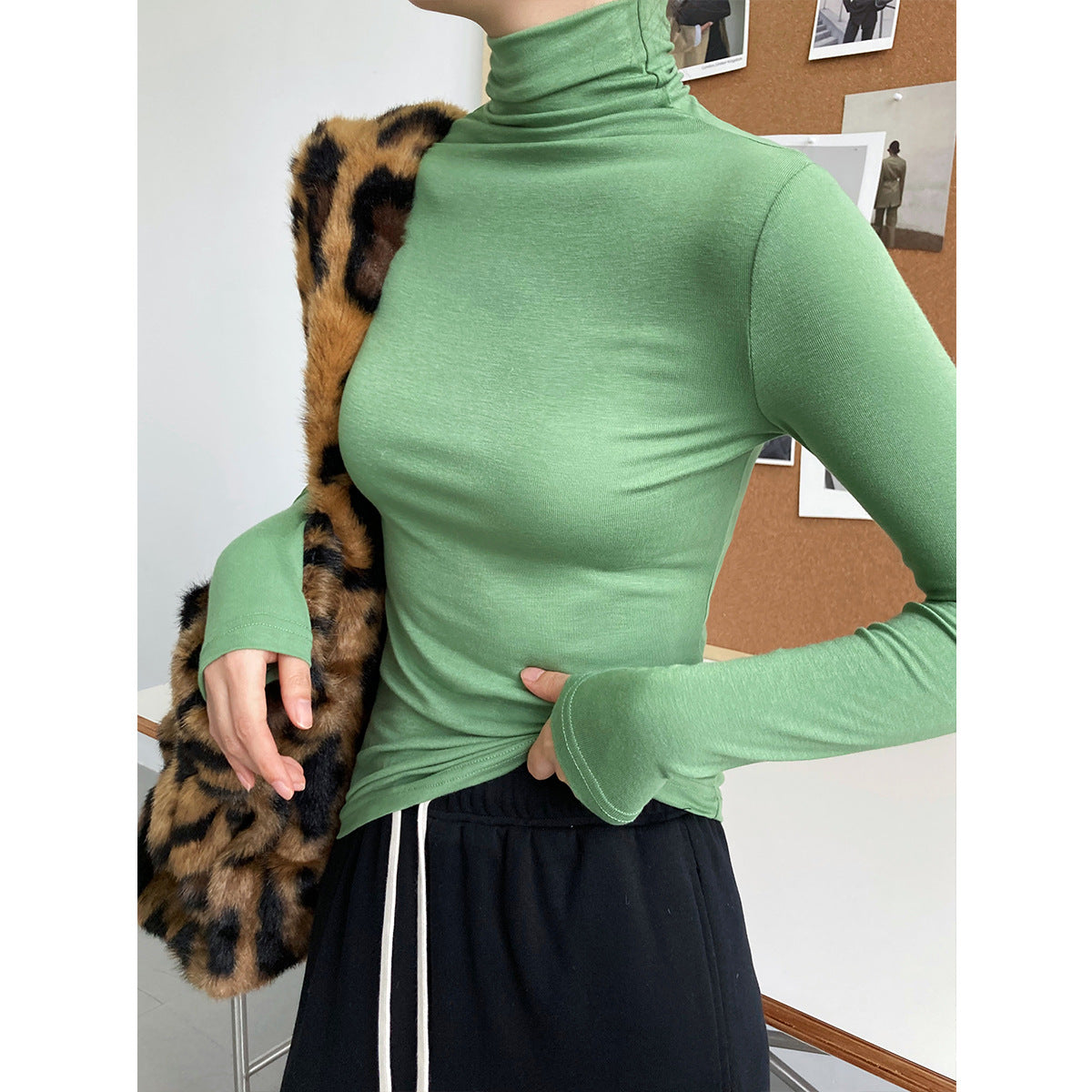 Casual Comfortable Turtleneck T-Shirt