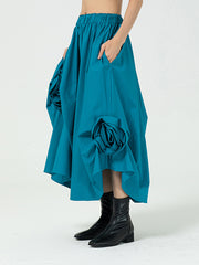 Women Stitching Irregular Skirt