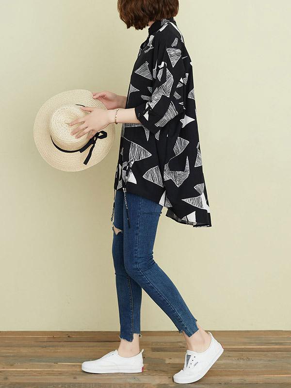 Artistic Drawstring Elasticity Batwing Sleeve Shirt Blouse Tops