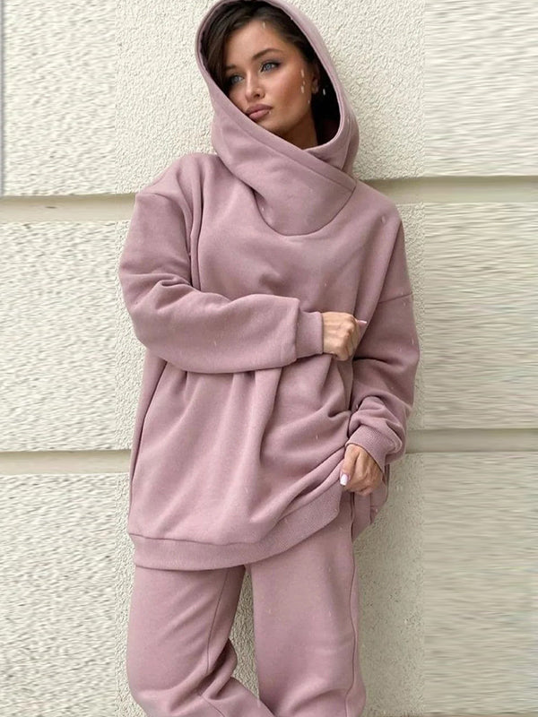 Two-Piece Casual Sweatshirt Suit