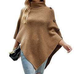 Stylish Solid Color Casual Cape