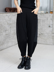 Simple Split-Joint Loose Casual Pants