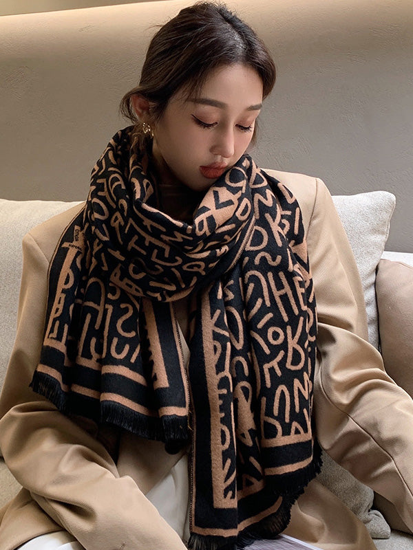 Retro Printed All-Match Scarf Shawl