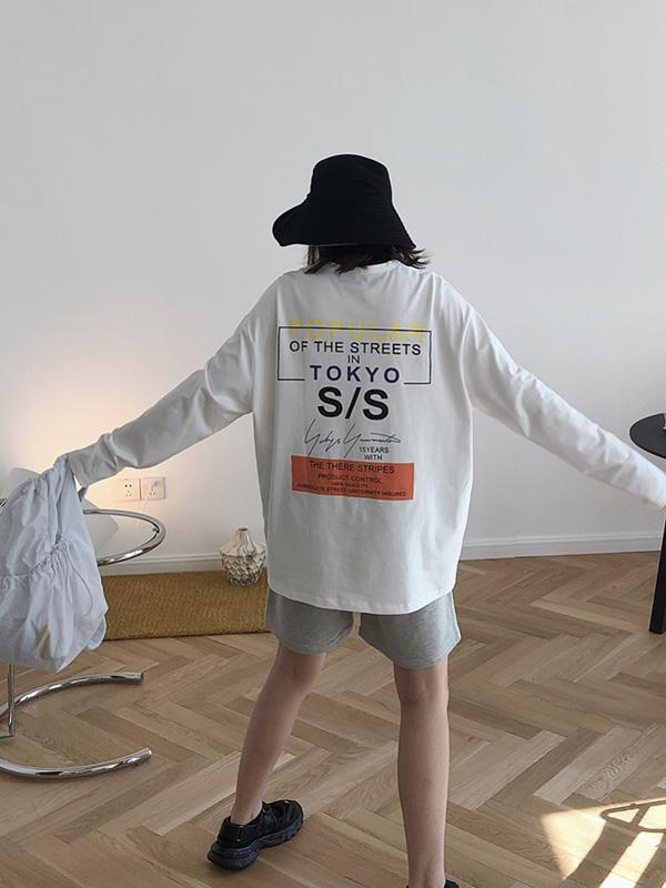 Loose Letter Printed T-Shirt
