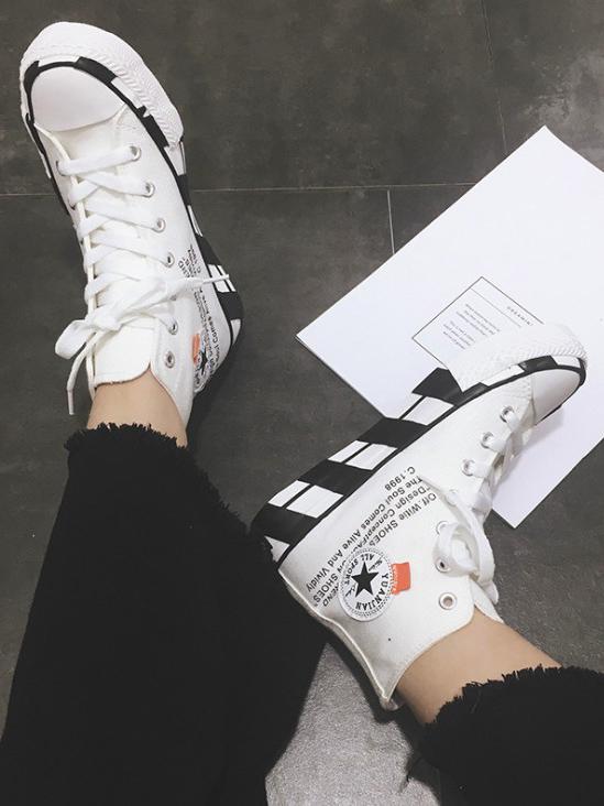 Fashion High Top Canvas Sneaker Shoes