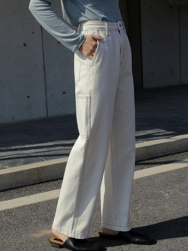 Empire Loose Straight Leg Pants
