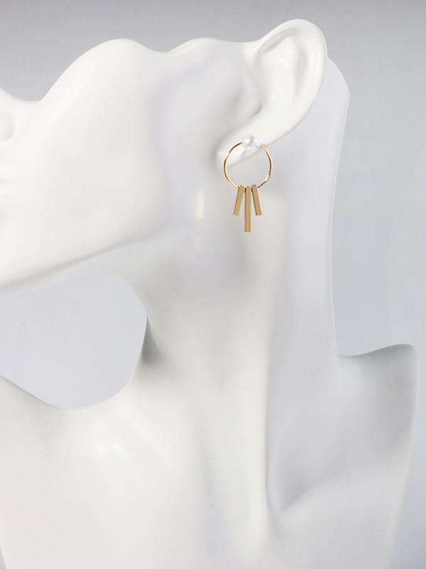 Original Pearl Geometry Earrings