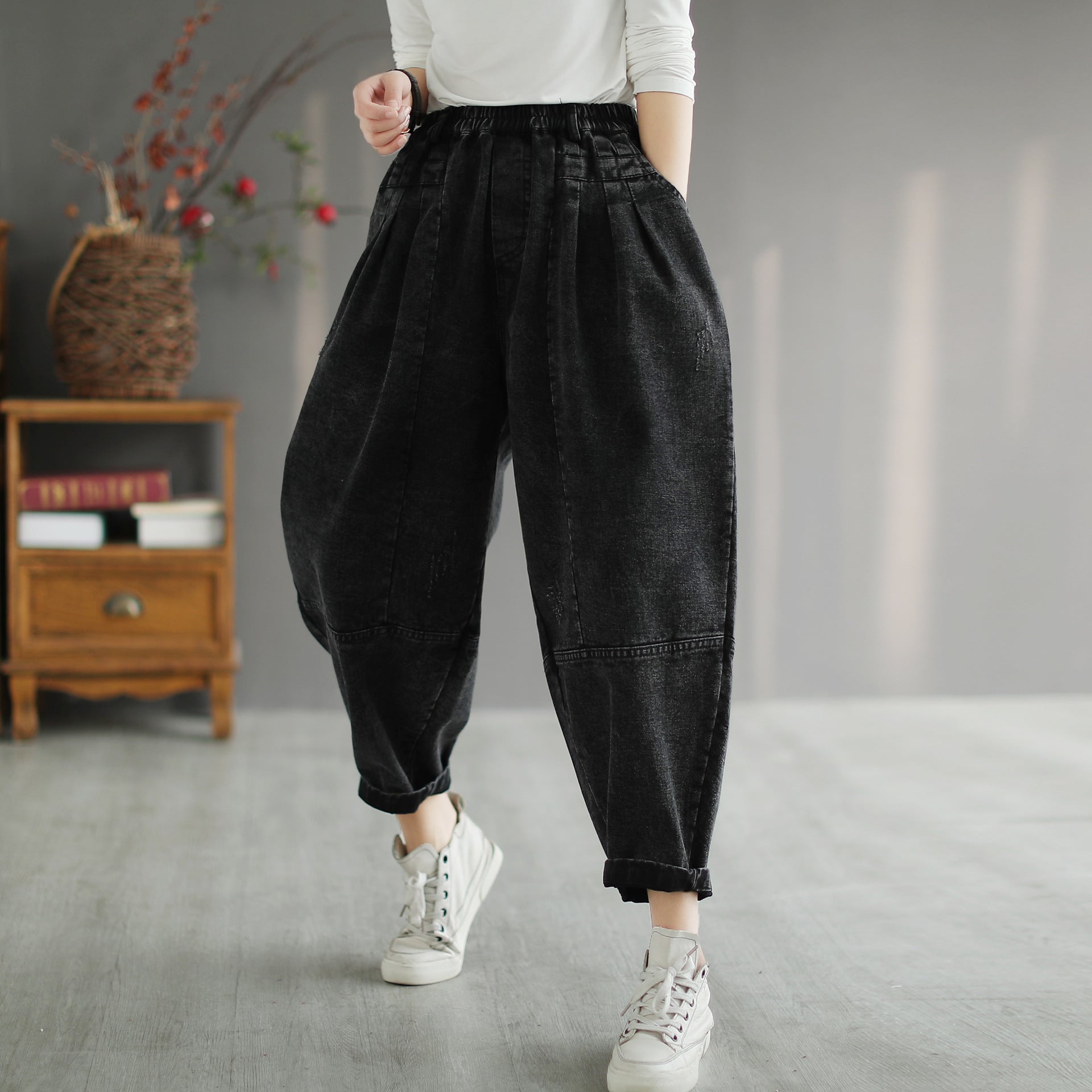 High Waist Loose Oversized Bloomers Baggy Pants