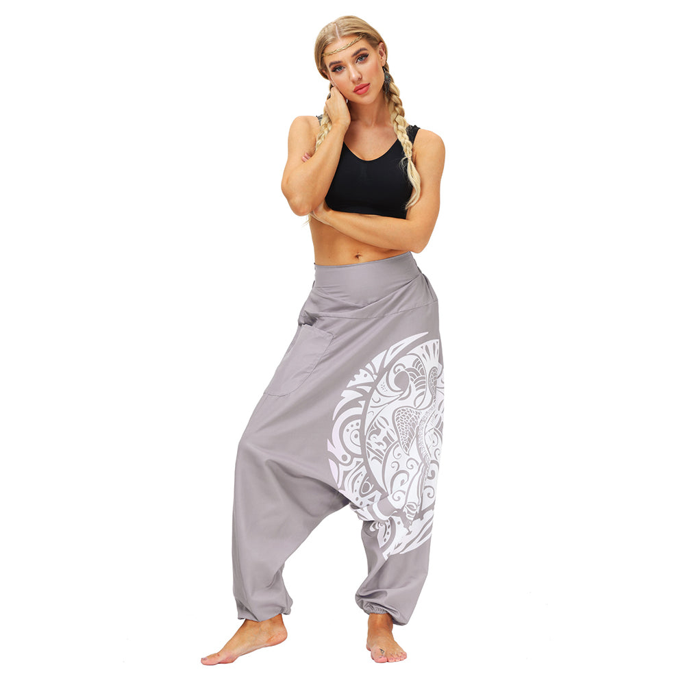 Totem Digital Print Loose Yoga Pants