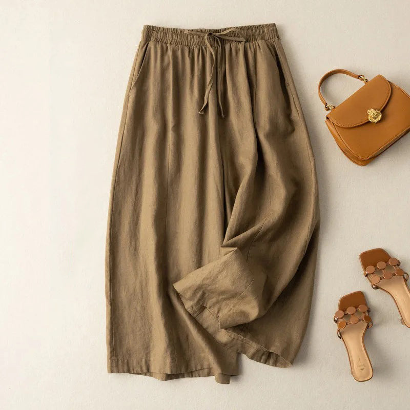 Loose And Versatile Casual High-Waisted Wide-Leg Pants