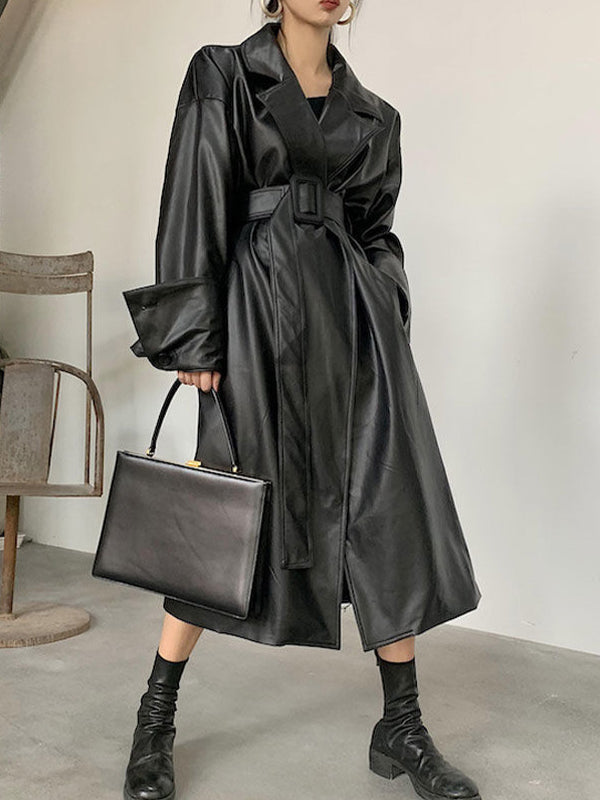 Retro Waist-Cinching And Strappy Long Coats