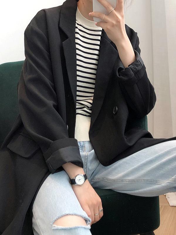 Loose Casual Blazer Outwear