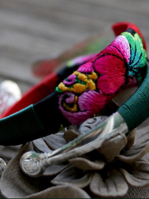 Ethnic Style Hand Embroidery Bracelet