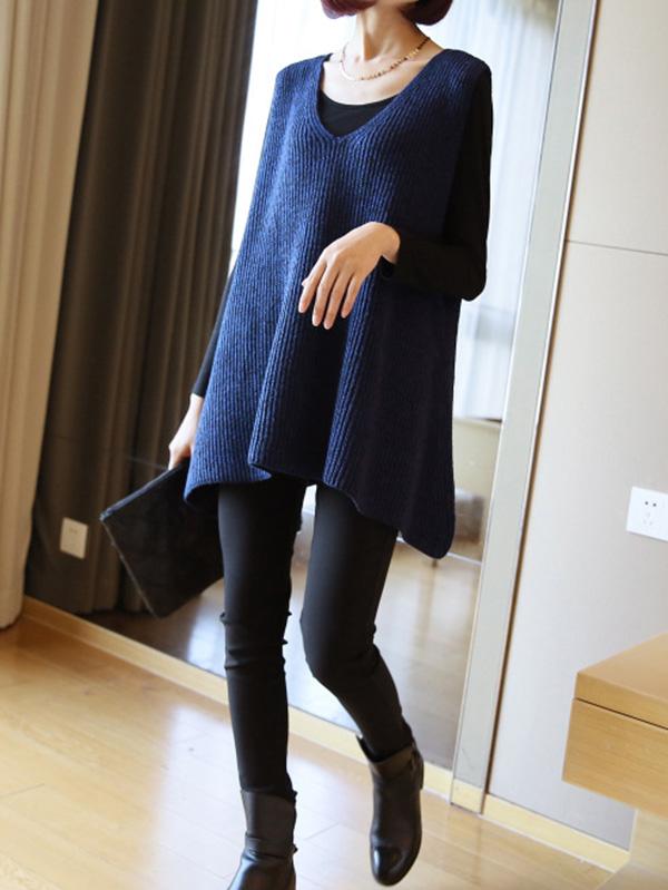 Casual V-Neck Knitting Vest