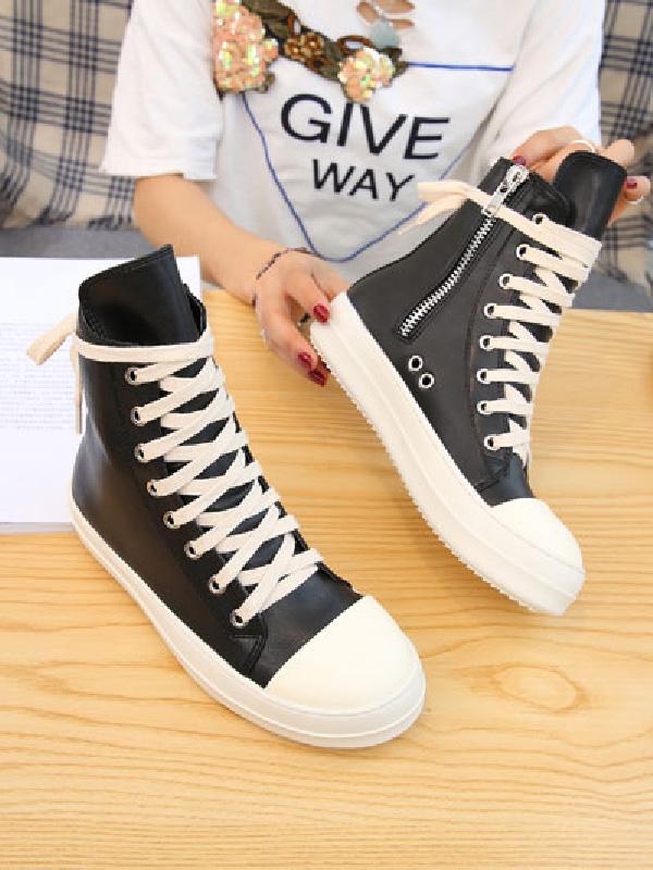 PU Hight Cut Casual Shoes